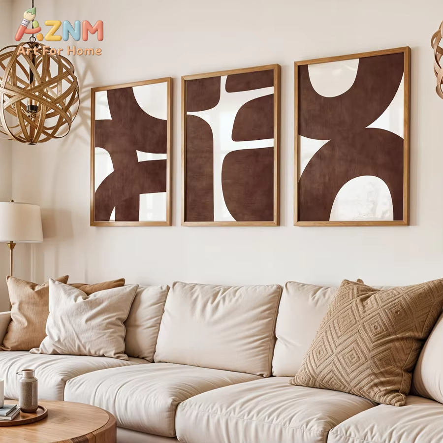 AZNM 3 Pieces Abstract Geometr - Photography Geometry 评论和价格
