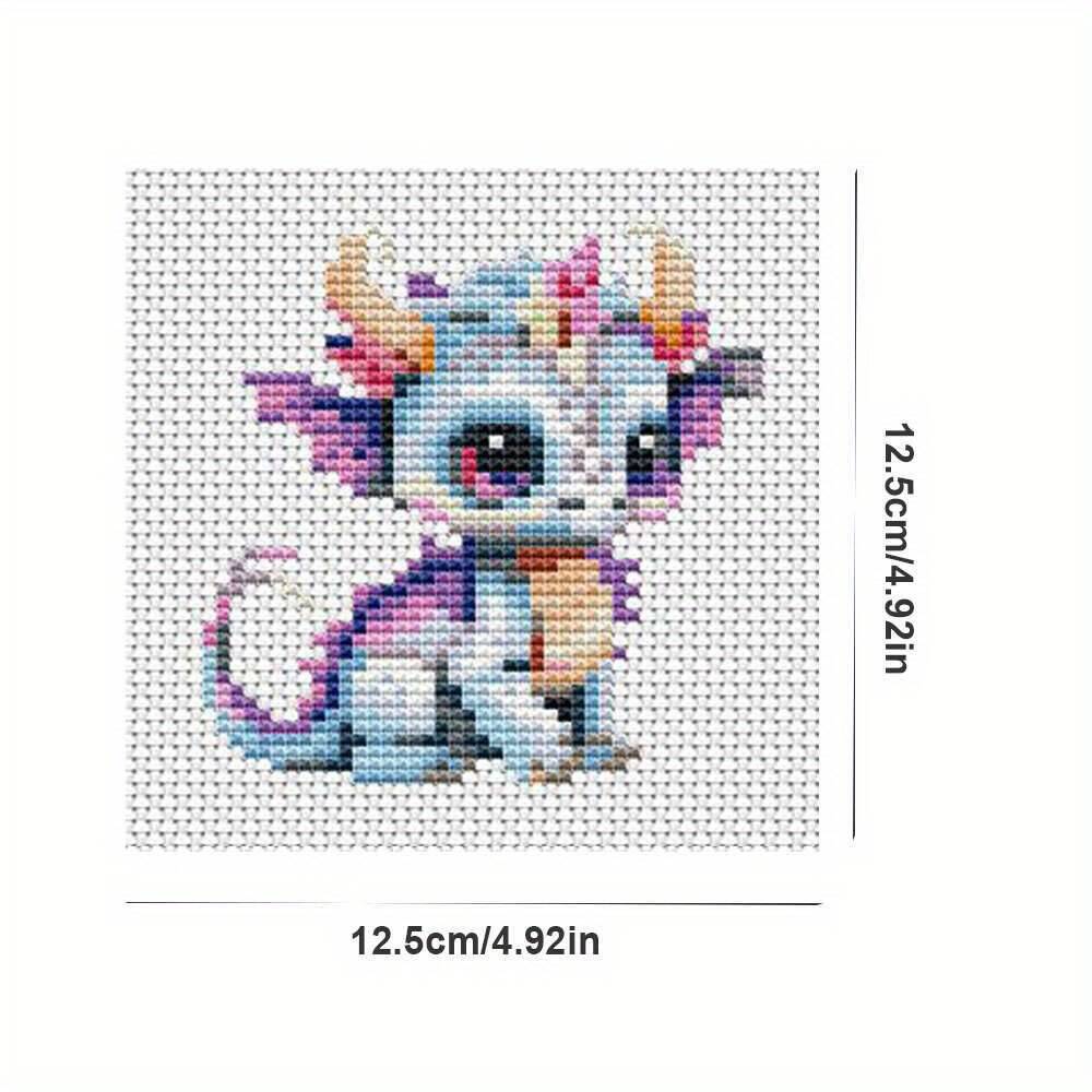 12Pcs Dragon Cross Stitch 11CT - Photography Geometry 评论和价格