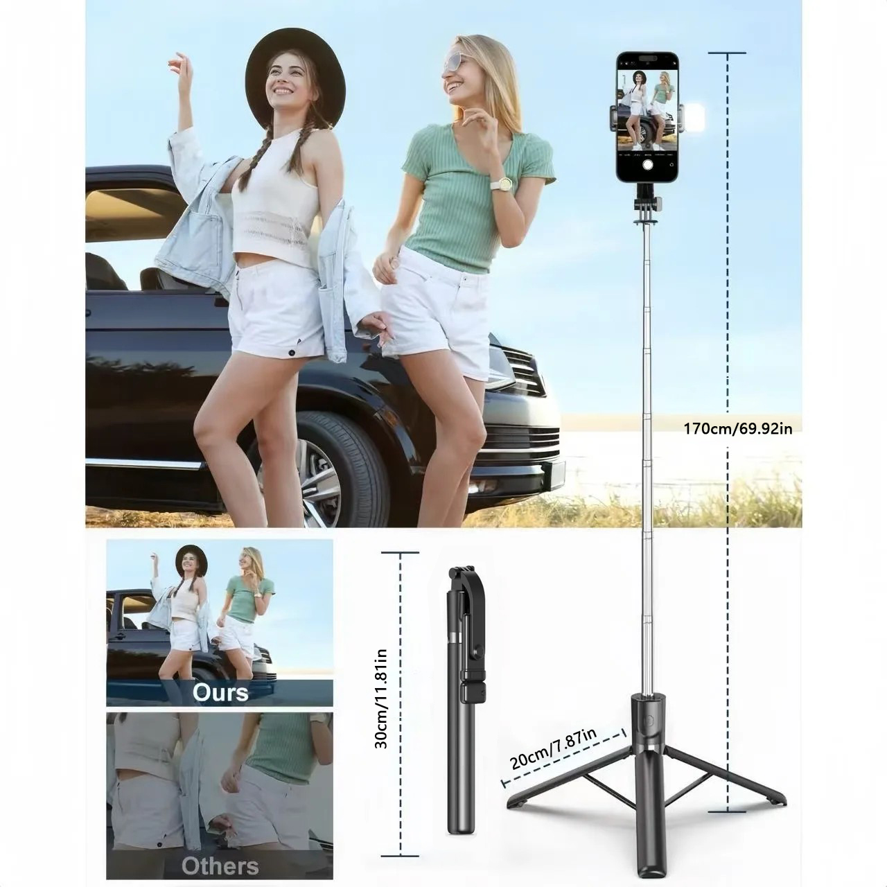 1700mm Selfie Stick Wireless S - Photography Basics 评论和价格