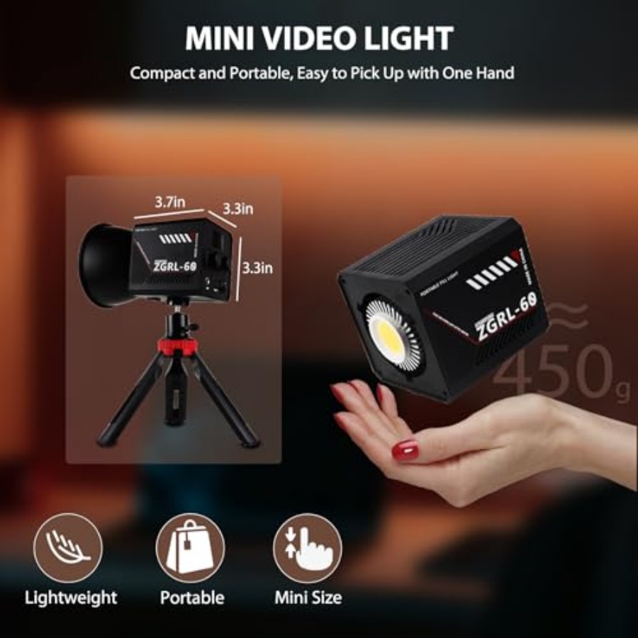60W COB LED Video Light Handhe - Photography Videos Free 评论和价格
