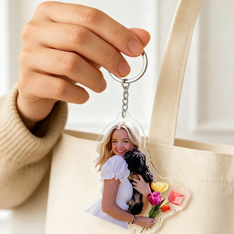 Custom Photo Acrylic Keychain  - Photographic Memory 评论和价格