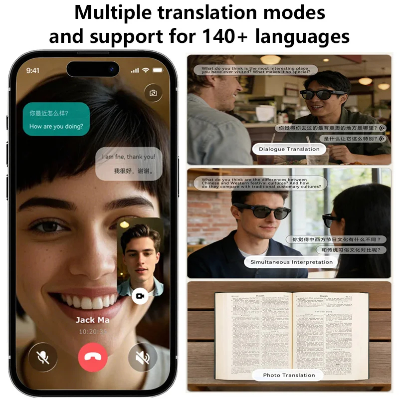 New 800W Pixel AI Smart Glasse - Photography Videos Free 评论和价格