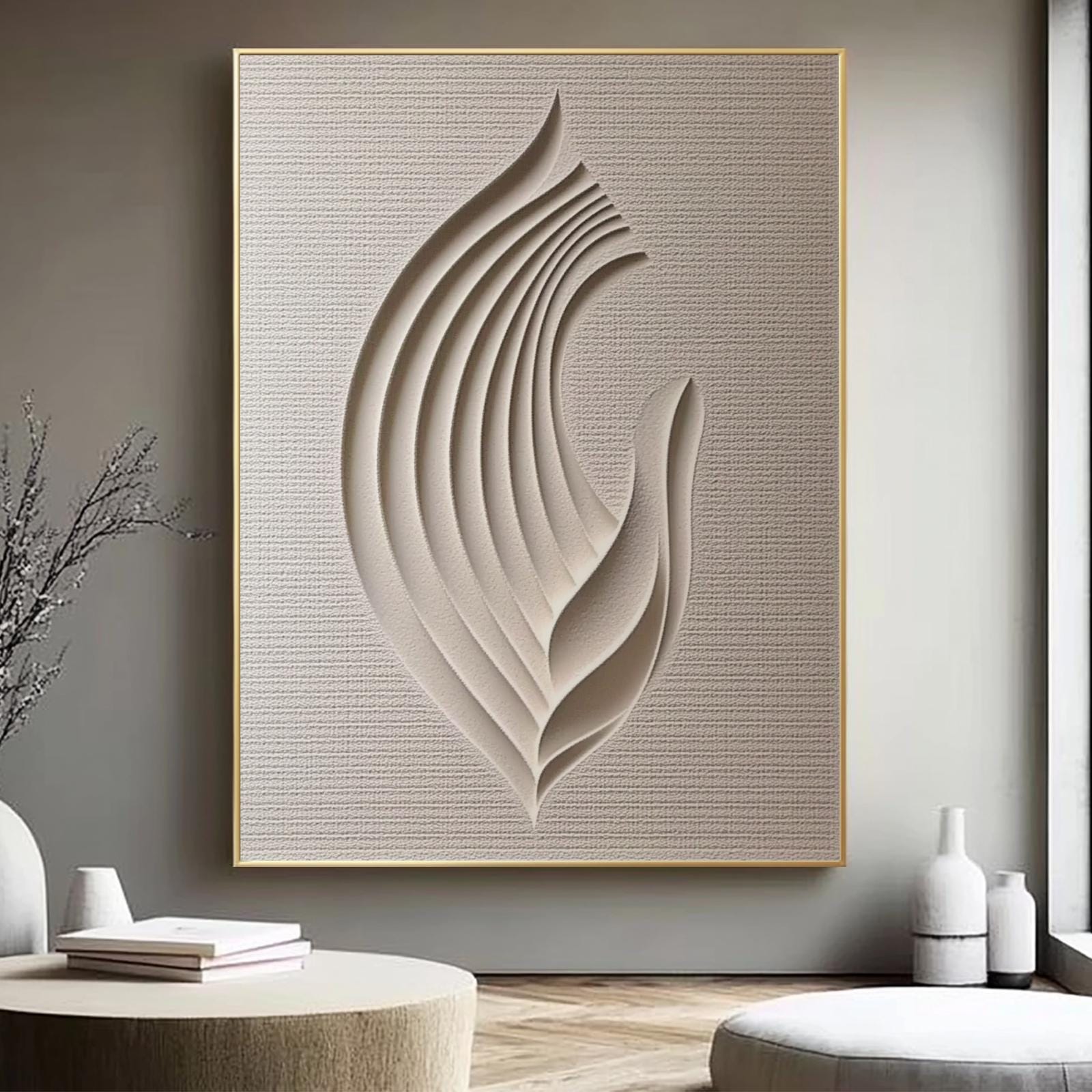 1pc frameless Abstract 3d Reli - Photography Geometry 评论和价格