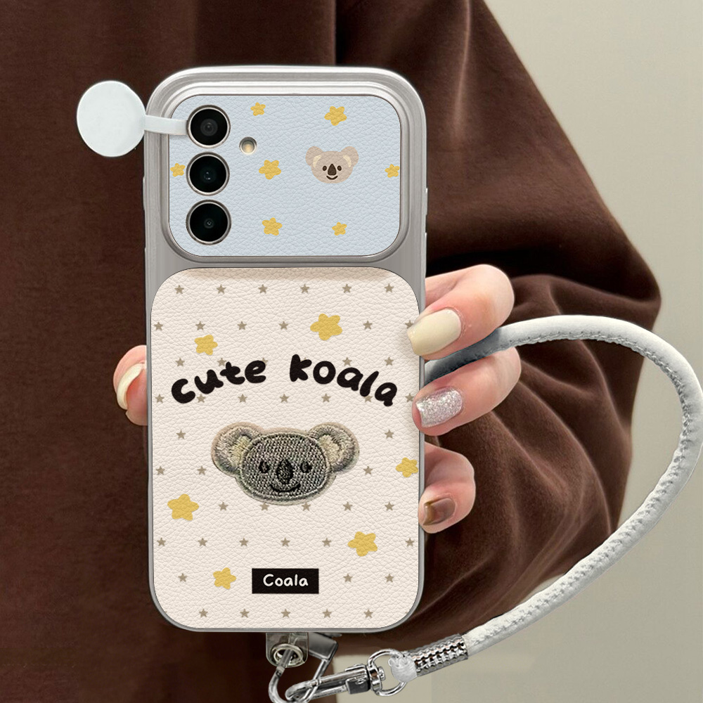 Cute Koala PU Leather Case For - Camera Wrist Strap 评论和价格